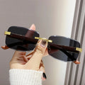2023 Rimless Leopard Sunglasses Europe and the United States Personality Sunglasses for Men and Women Driving Sunglasses
