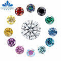 Fancy Shape Moissanite All Colors Black Yellow Green Blue pink Grey Red champagne Wholesale Loose Round Colored Moissanite Stone