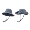 Summer Fashion Outdoor Foldable Portable Quick Dry Sun-proof Cowboy Bucket Hats Wind Rope Safari Unisex Travel Fishing Ski Daily