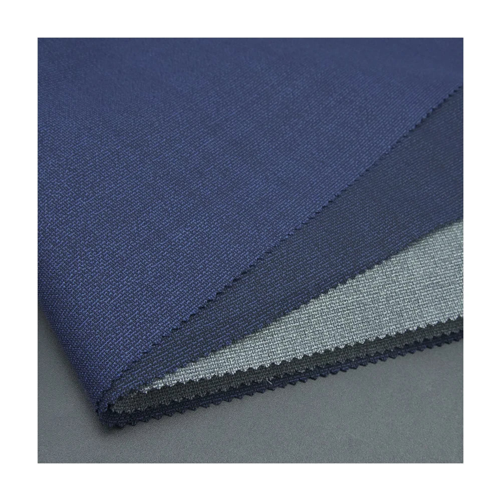 Comfy RTS 70%W 30%P Merino Wool Worsted Wool Polyester Blend Yarn Dyed Fabric for Men Suits & Jackets Organic Eco-Friendly