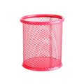Pencil Holder Office Desk Metal Mesh Custom Shape Pen Pot Case Stationery Container Organiser Durable Pencil Case