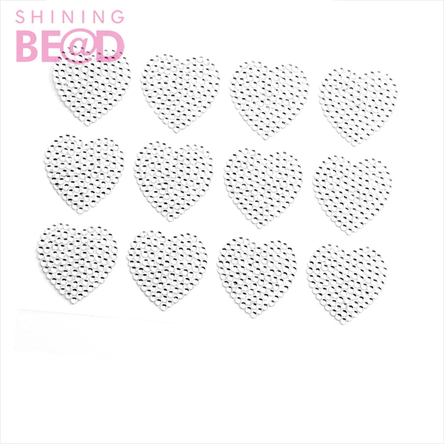 Kids Acrylic Gem Self Adhesive Heart Shape Rhinestone Diamond Sticker Children Girls DIY Handmade Decoration Gifts