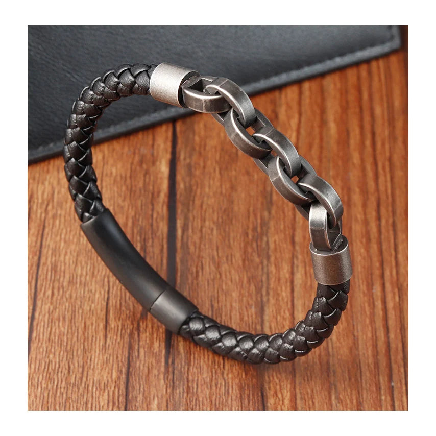 Stainless Steel China Hand Bracelet Vintage Antique Multi Layer Bracelets for Women Men Vintage Punk Jewelry Customized
