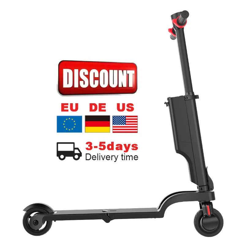 KIXIN Mini Aluminum Alloy X6 Electric Scooter 250W 20km/h Led Display Escooter for Kids Kick Backpack Riding Scooter with Light