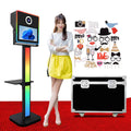 2026 New Camera Photo Booth Machine Selfie With 15.6 Inch Touch Screen Photobooth LED Frame DSLR Photo Booth Shell for Events