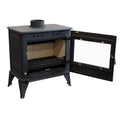 Personalized Custom Cast Iron Fireplace Wood Burning Stove Matt Black 10Kw Traditional Indoor Bestfire CRB10
