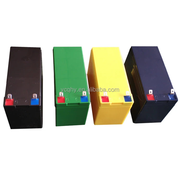 QHY ES 12-7A 12V Li-Ion Prismatic ABS Black Battery Holder Box for 8-Cell Battery Pack 7-18AH Capacities