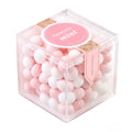 Custom Mini Small Clear Plastic Cube Box Wedding Favors Cookies Chocolate Acrylic Candy Storage Container for Guests