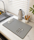 Quick Dry Microfiber Kitchen Dish Drying Mat Many Printing Designs Fast Dry Mats & Pads