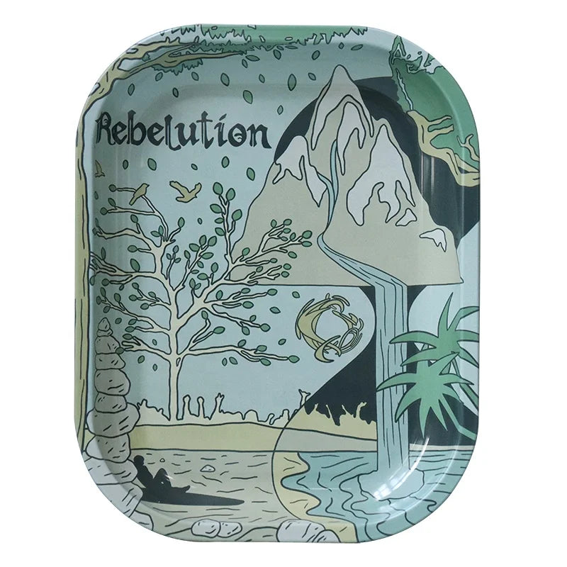 Custom Rolling Tray Smoking Accessories Herb Rolling Tray Kit with Magnetic Lid Rolling Trays for Smoking Sets