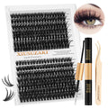 XIUSUZAKI Diy Segment Lash Extension Kit Private Label Natural Pre Cut Volume Individual Eyelash Cluster Lashes Kit Wholesale