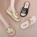 Classical New Design Summer Beach Women Shoes Wholesale Elegance Wedge Sandal for Ladies Mid-heeled Shoe