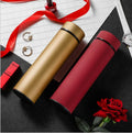Sports with Strainer Stainless Steel Thermos Cup Tumbler Vacuum Insulated Hot Water Bottle Flask with Temperature Display