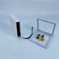 Recyclable Small Business Jewelry Gift Box Necklace Box Packaging Transparent Floating Porcelain Jewelry Plastic Insert