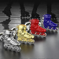Fashion Roller Cheap 3d Ice Skates Shoes Key Chain Shape Cute Mini Zinc Alloy Keychains New Simulation Skates Keychains
