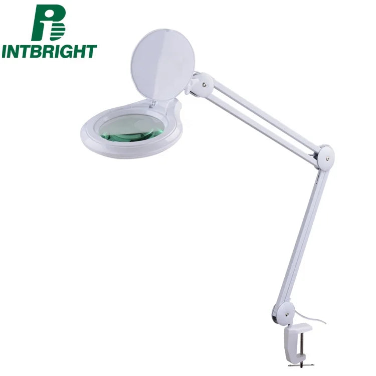 5 Diopter Round Head Adjustable LED Magnifying Glass Beauty Device Facial Magnifying Lamp