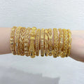 Women Jewelry Bracelet Gold Bangles 24k for Plated Bracelets Wholesale Women Gold-plated Brass Gold Bangles