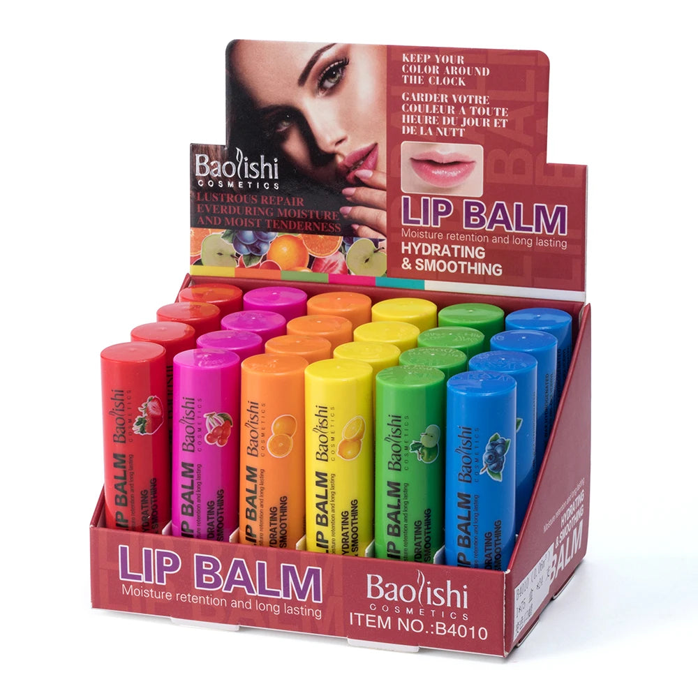 Own Brand New Custom Moisturizing Nourishing Lip Balm Lip Balm Stick Jelly Fruit Cartoon Gel Female 4g Woman Lips Oil with Color