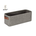 KUYUE 2-Pack Foldable Bathroom Storage Baskets Soft Cotton Fabric Empty Small Organizer Functional Design for Home Office Gifts