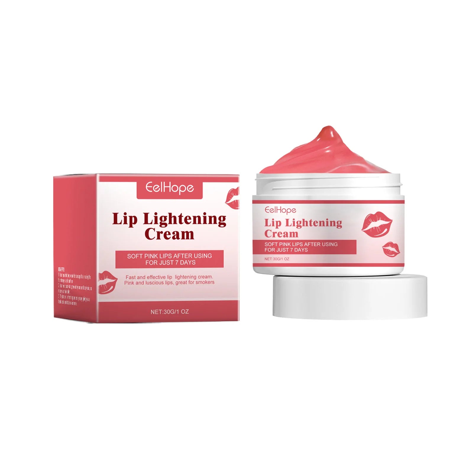 EELHOPE Lip Care Moisturizing Nourishing Natural Avocado Vitamin E Pink Whitening Brightening Lightening Lip Cream