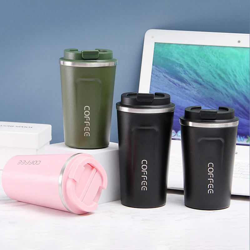 Smart Retro Large Stainless Steel Tumbler Temperature Display Direct Drinking Mug for Gym Outdoor Activities for Milk Coffee