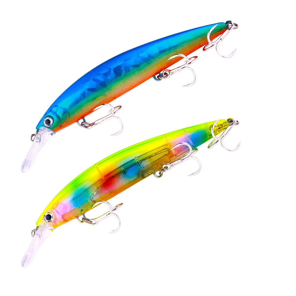 2023 New Bait 13cm 36g Deep Depth Trolling Minnow Hard Plastic Fishing Bait Slow Sinking Lure MegaBDM