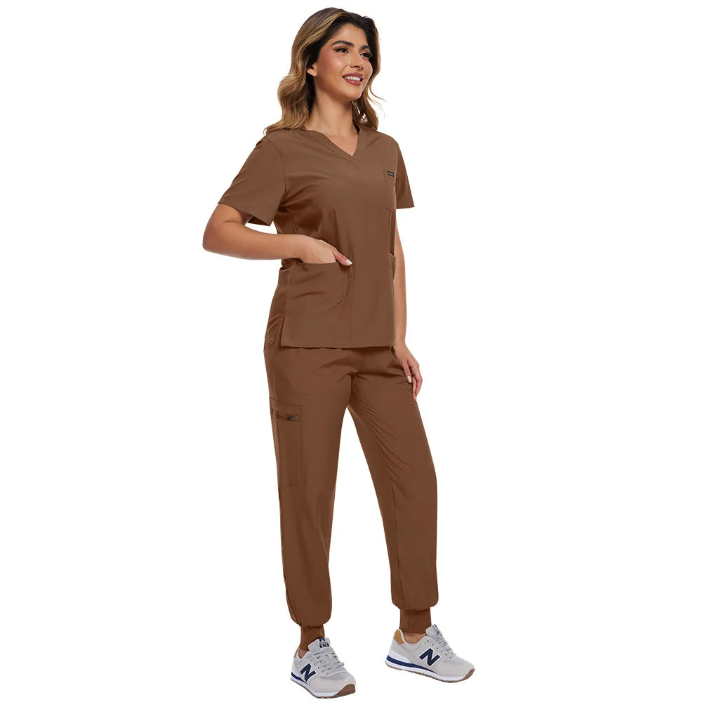 42122Trusted Supplier Hospitals Worldwide Unisex Woven Healthcare Uniform Sets | Anti-Wrinkle Moisture-Wicking Medical Scrubs