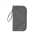 In Stock Grey RFID Credit Card Money Passport Cover Cheap Passport Holder