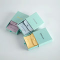 Wholesale Luxury Gold Foil Cardboard Jewelry Box with Microfiber Pouch Button Custom Logo Printed Paper Drawer Storage