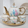 QIAN HU Eco-Friendly Ceramic Vintage Style Tea Set High Temperature Resistant Cold Water Jug Housewarming Gift Tea Set