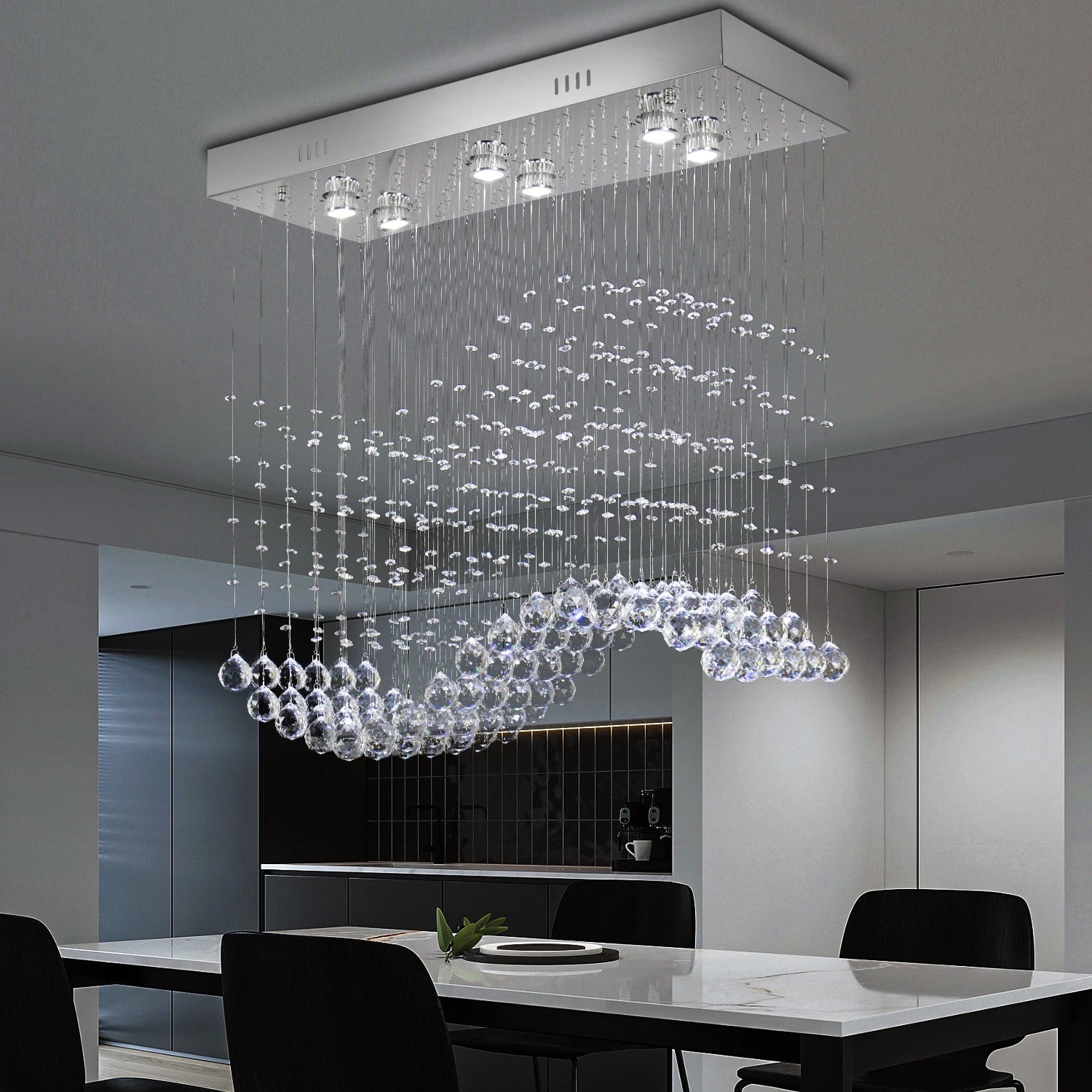 Decor Chandelier Pendant Lights for Home Living Room Modern K9 Crystal Ceiling Chandelier Lamp