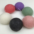 100% Natural Konjac Bamboo Charcoal Sponges for All Skin Type Face Exfoliating and Deep Pore Cleansing Konjac Sponge