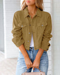 Hot Selling Short Slim Fit Womens Denim Casual Jacket Coat