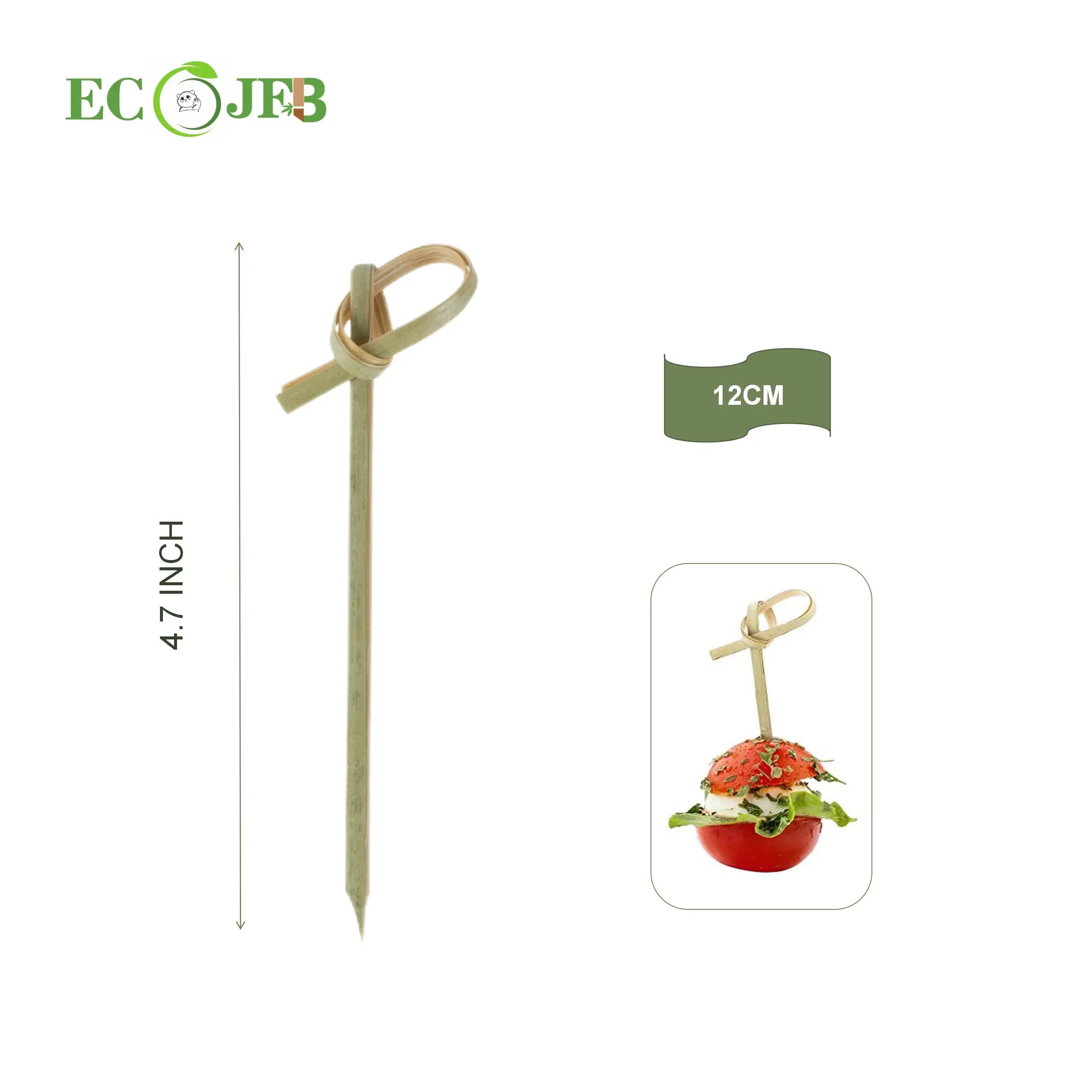 Urgent Order  Quick Shipment Total 10000pcs Per Carton 12cm Bamboo Knotted Skewer We Have Stock
