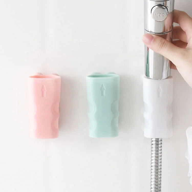 OEM&ODM 74mm*35mm Size/25g Weight /Pink&White&Green Color Suction Cup Wall Mounted Bracket Shower Head Holder Adjustable