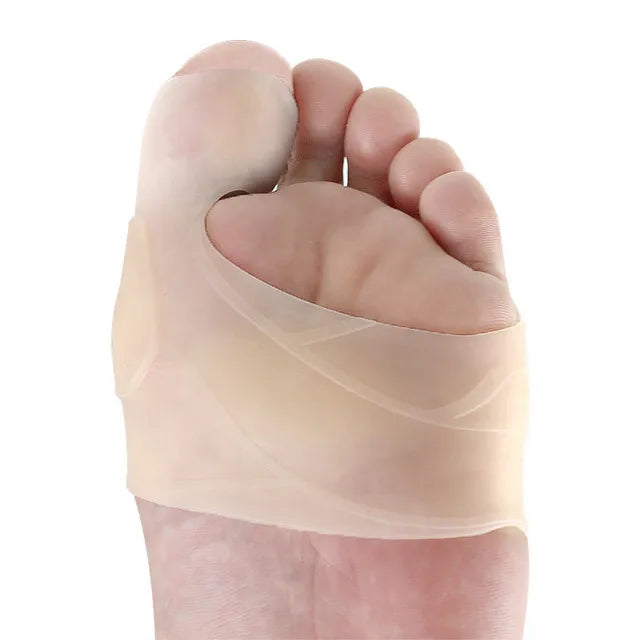 1 Pair Thick Design High Elastic Silicone Gel Hallux Valgus Correction Bunion Protect Metatarsal Protect Foot Sleeve Band