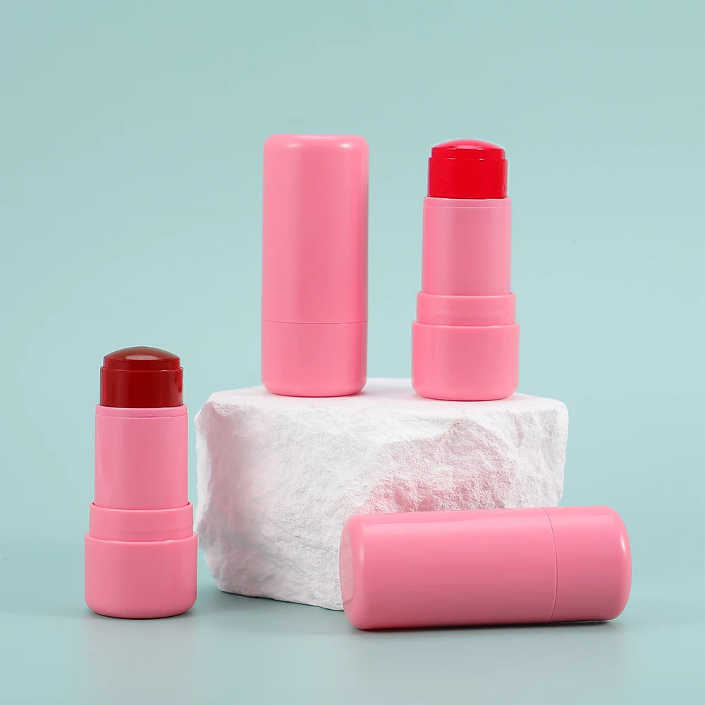 Custom Logo Long Lasting High Pigment Blush Water Jelly Blush Stick  Light Fair Dark Lip and Cheek Jelly Blush Tint Jelly Blush