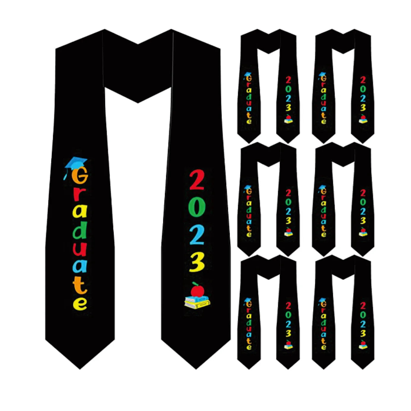 Wholesale Kindergarten Graduation Stole for Girls Spring Season Letter Pattern Preschool Accessories