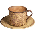 Rusty Japanese Style Pure Handmade Dichromatic Vintage Coarse Pottery Coffee Cup