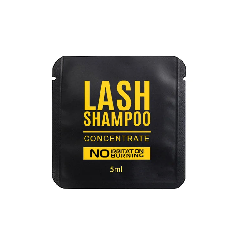 Wholesale Private Label Custom Lash Bath Wash Foam Cleansing Cleanser 5ML Refill Mousse Lash Shampoo Concentrate Sachet