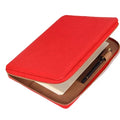 Professional Logo Printed Journal HardCover Loose Leaf Notebook Custom Leather With Pen Holder ID Pocket