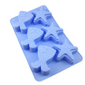 Handmade Soap & Ice Cube Mold 6 Cavity Silicone for Starfish Mermaid Design for Chocolate & Cake Cake Tools Product Category