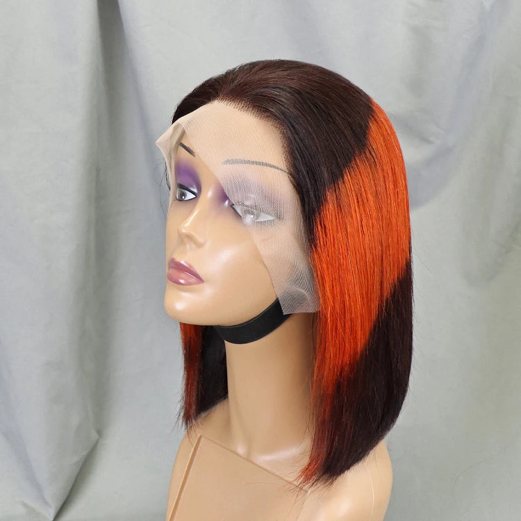 Bob Human Hair Wigs Transparent Lace Wig Vietnamese Virgin Raw Hair Color Lace Front Wig Silky Bone Straight Hair Vendors