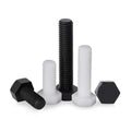 DIN933 Plastic Hex Bolts Polycarbonate PC Transparent Acrylic White Nylon Lag Screws