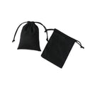 7x9 cm Can Custom Logo Print Luxury Velvet Flannel Suede Handmade Small Drawstring Jewelry Necklace Bracelet Gift Package Pouch