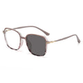 Newest Fashion Photochromic Anti Blue Light Glasses Square Frame Eyeglasses Metallic Glasses Frame Full Frame Retro Eyeglasses