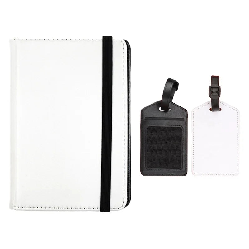 2025 Sublimation Blanks Passport Holder Wallet Passport Cover and Luggage Tag