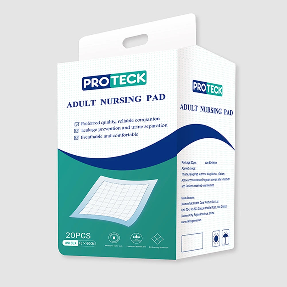 OEM ODM Pure White New Born Non-rash Degradable Guard Biodegradable Adult Under Pad