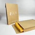 Custom logo Printed Recyclable Brown Kraft Paper Mailer Envelop Courier Bags T-shirt Suit Clothing Packing Bag Mailer Bag