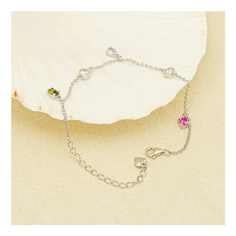 Fast Delivery Mori Color Treasure Set S925 Sterling Silver Fashion Accessories Women's Jewelry Silver Jewelry